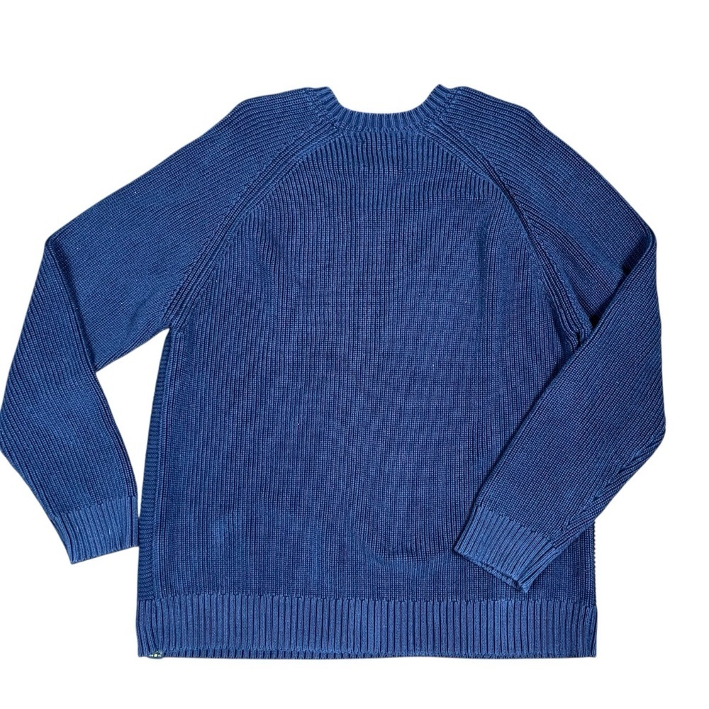Lucky Brand Men’s XL Sweater Navy Blue V-Neck Ribbed Pullover Classic Preppy - Picture 2 of 6